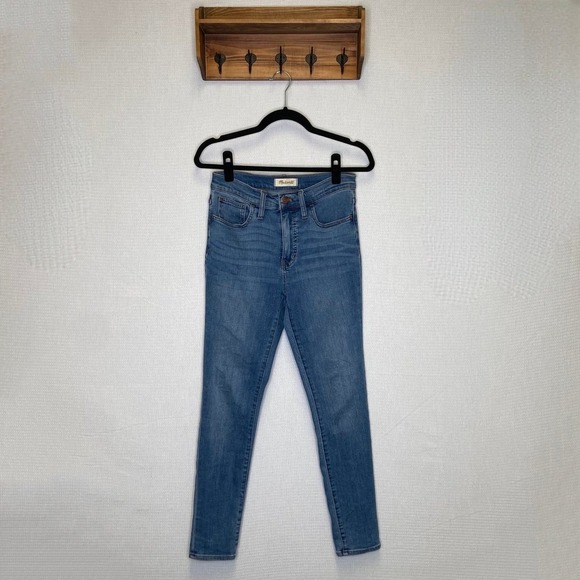 Madewell | 9” Mid‎ Rise Skinny Jeans 27 Medium Wash - Picture 2 of 8